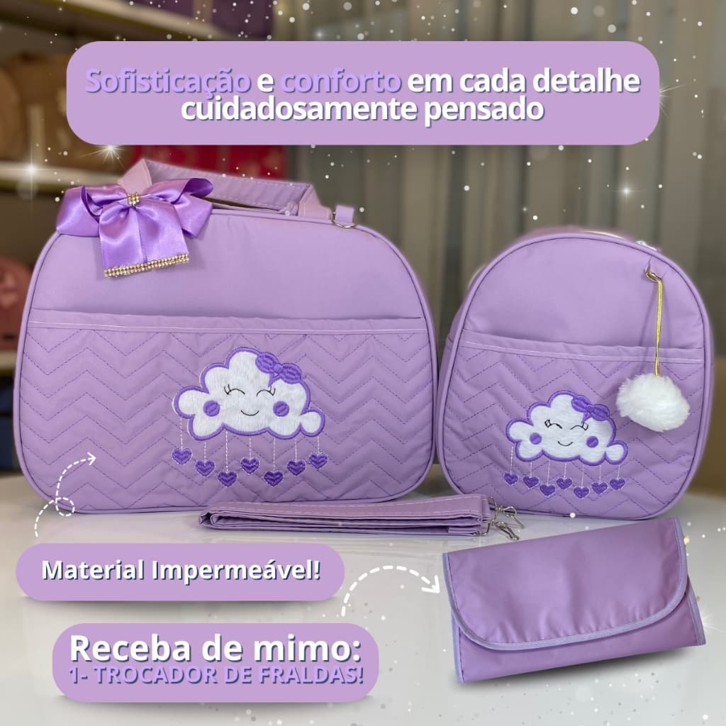 Bolsa Mochila Maternidade G+M Kit para bebê Menino/Menina
