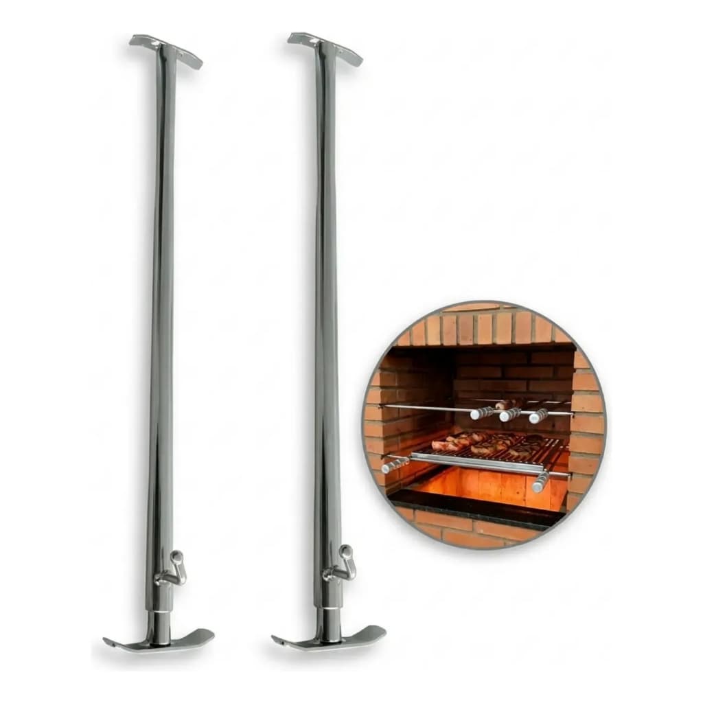 Extensor Suporte Ajustavel Para Churrasqueira Grelhas Espeto