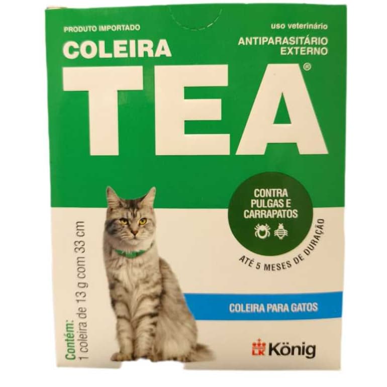 Coleira para gatos antipulgas e anticarrapatos.