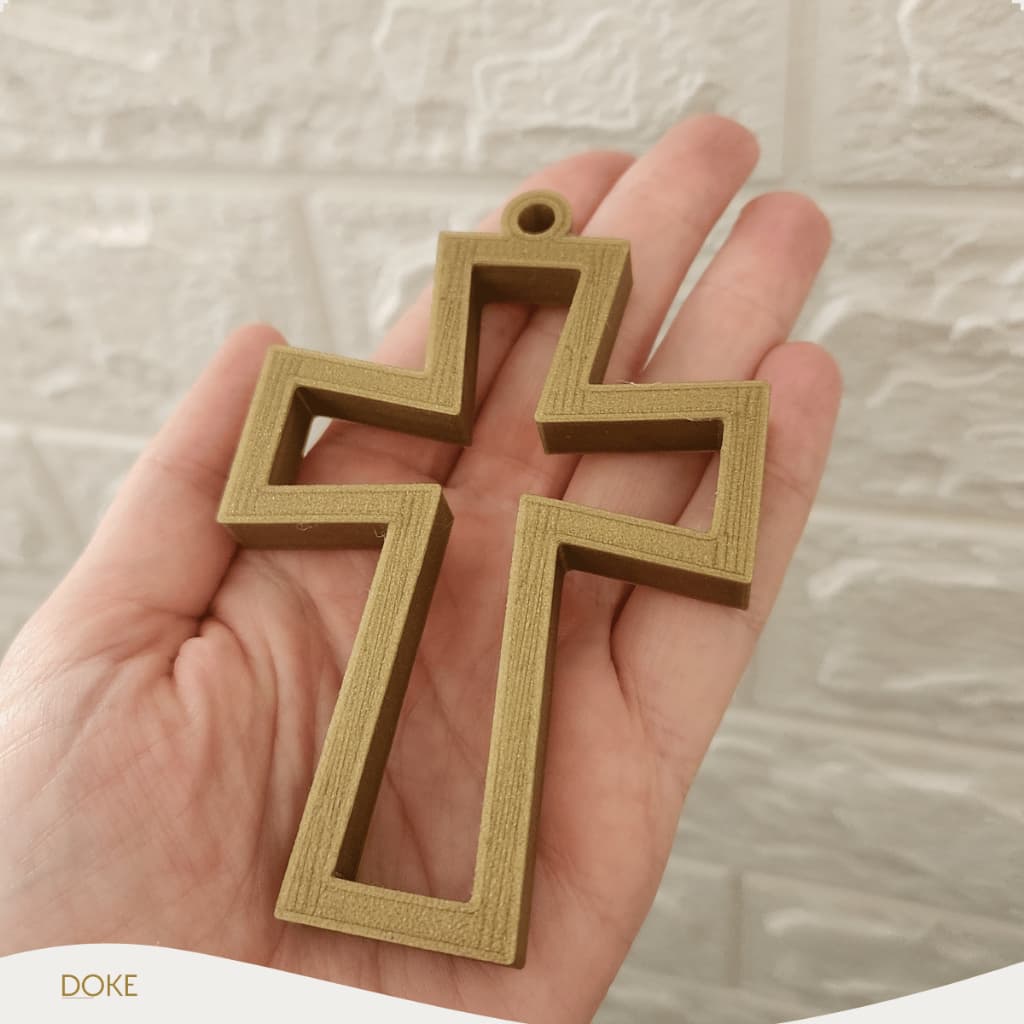 Cruz 7cm ou 10cm p/ Artesanato Acabamento Pingentes Ponteira Entremeio Miçanga Religioso Crucifixo