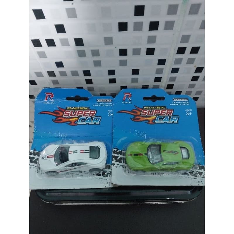 duas miniatura diecast super cars escala 1/64