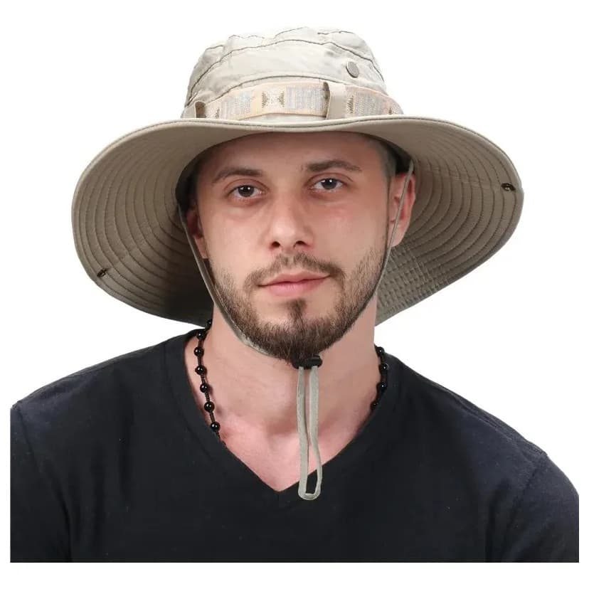 Chapéu Pescador Indiana Jones Australiano Proteção Uv