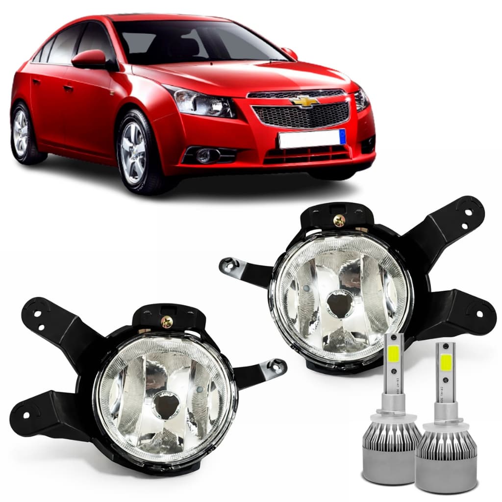 Par Farol Milha Neblina Cruze 2009 2010 2011 2012 2013 2014 Com Super Led