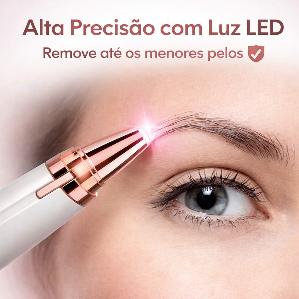 Caneta Removedora de Pelos Faciais Sobrancelha Elétrica Recarregável( cores sortidas)