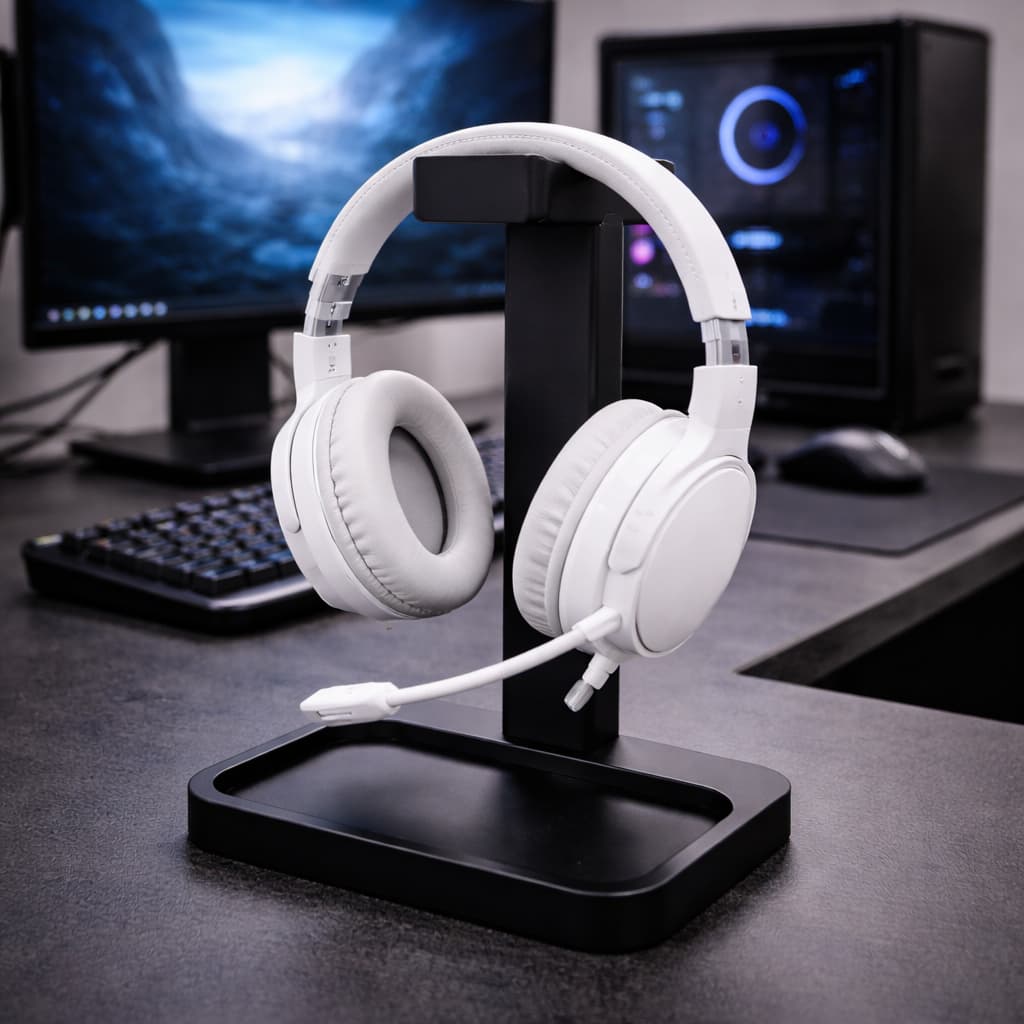 Suporte Para Headset Gamer De Mesa Organizador Para Fone De Ouvido