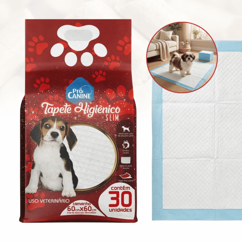 Tapete Higiênico Pet Cachorro PróCanine 30 Un. 60x60