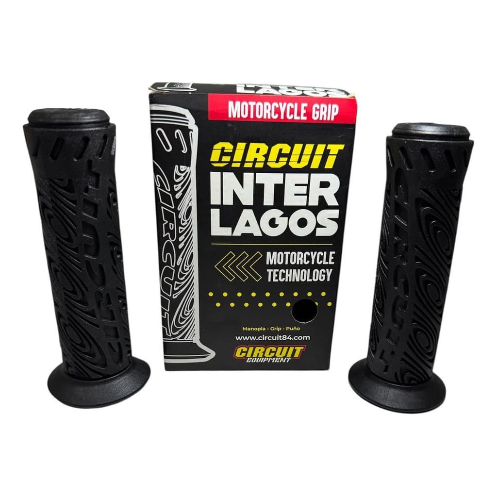 Par Manopla Moto Circuit Interlagos Grip Alto Universal Guidão 22mm
