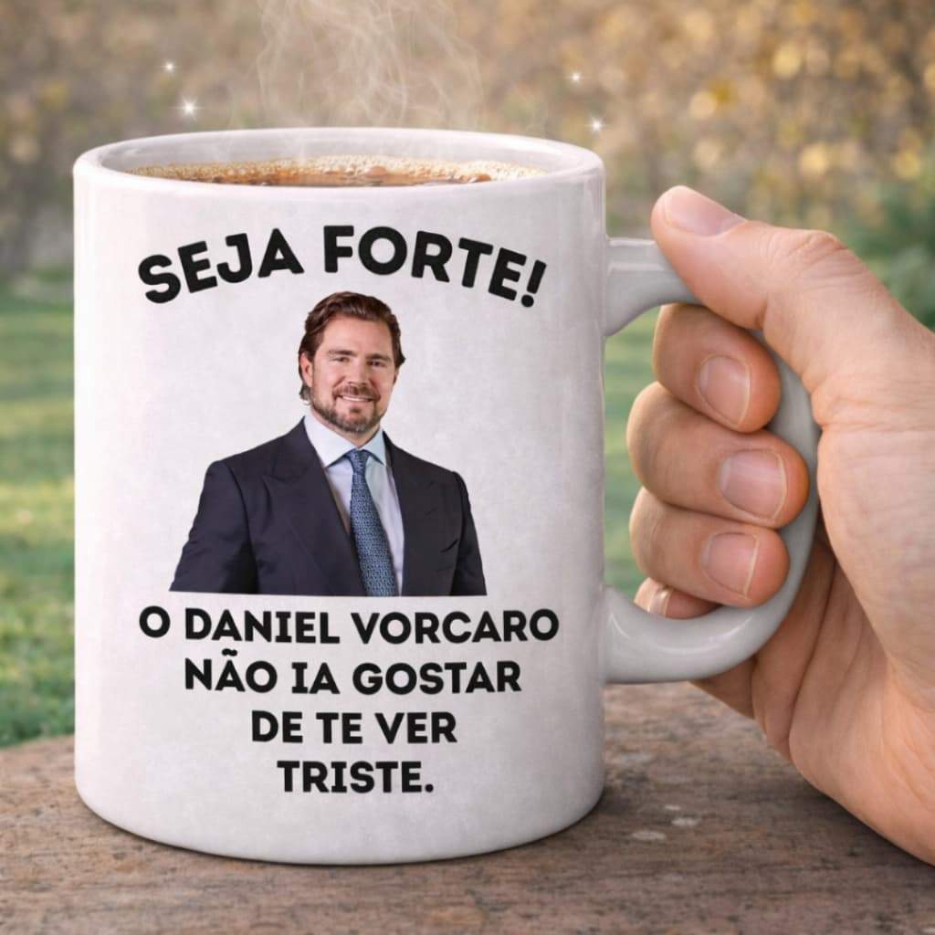 Caneca Personalizada Seja Forte Daniel Vorcaro Presente