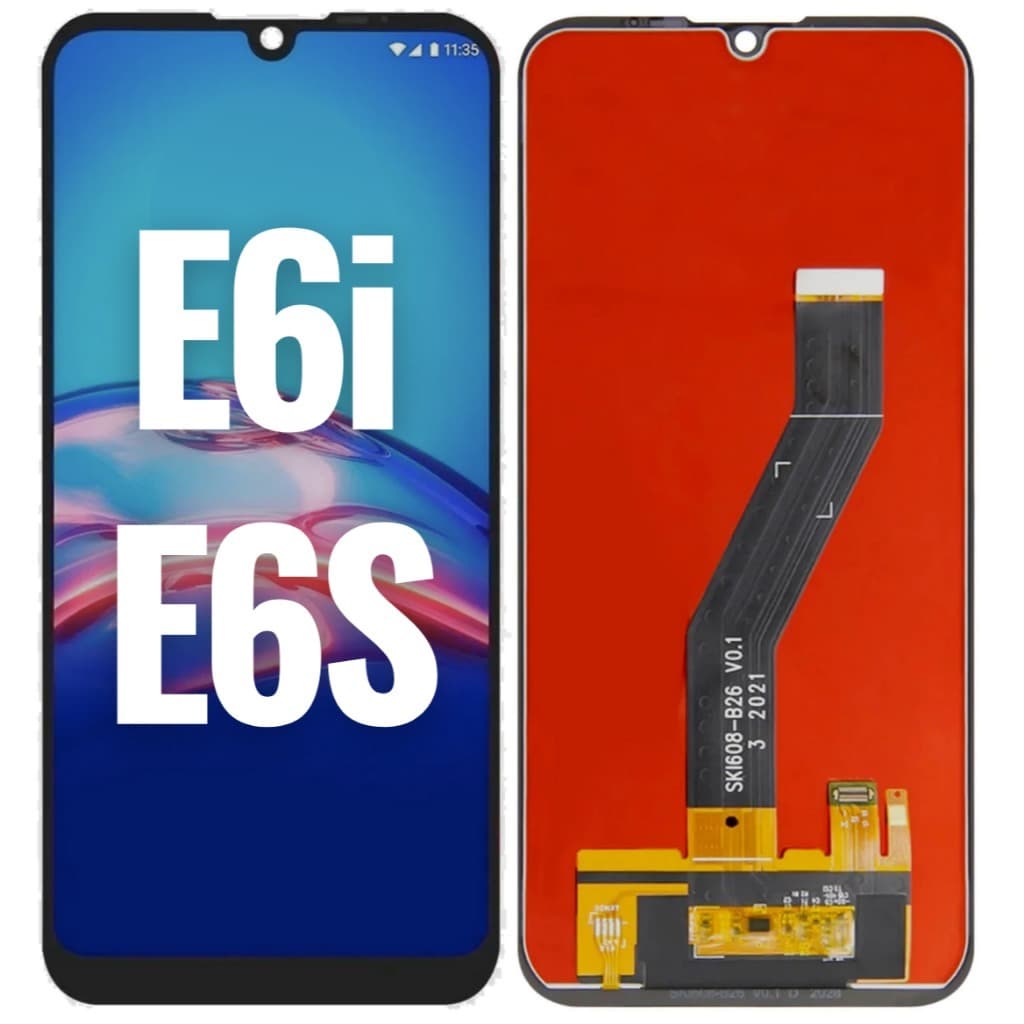 Display Tela Touch Frontal Moto E6s E6i Xt2053 Xt2053-5 Preta Sem Aro Incel