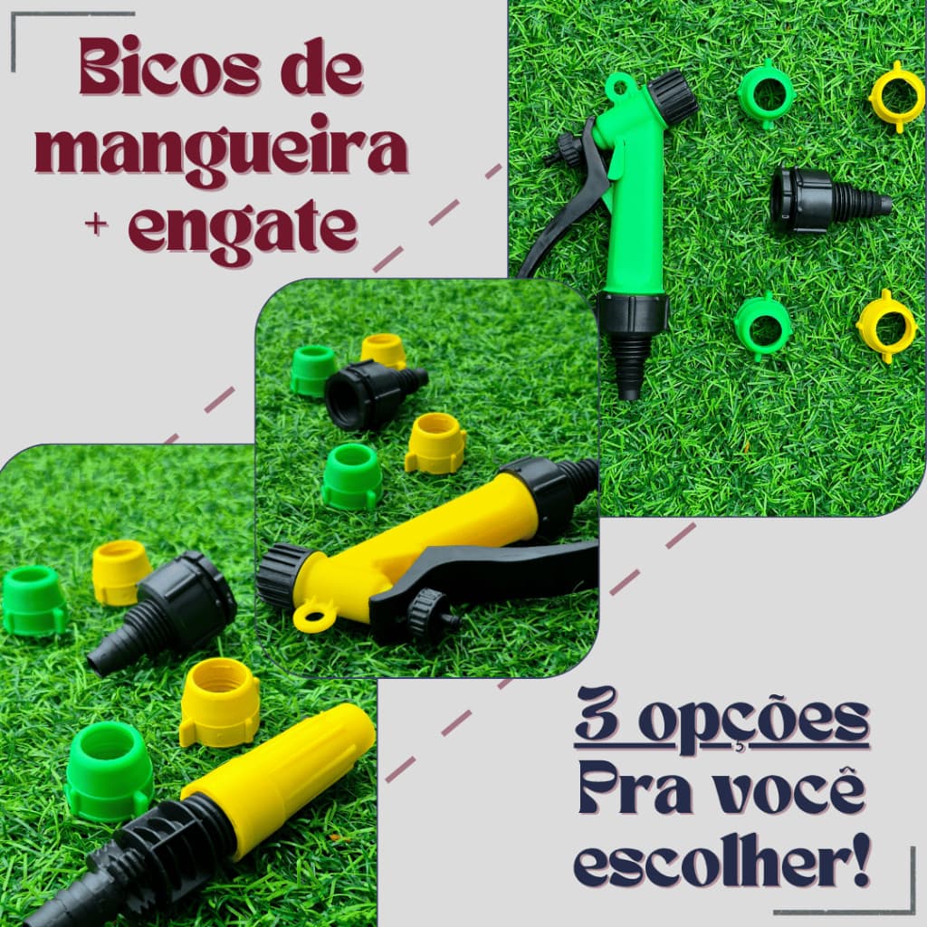 Kit Bico Mangueira (escolha o modelo) com Redutor de Torneira e 4 Abraçadeiras!!