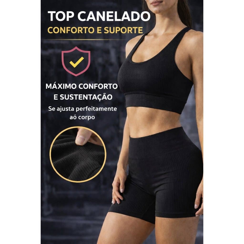 Top Canelado de Poliamida 90% Poliamida 10% elastano