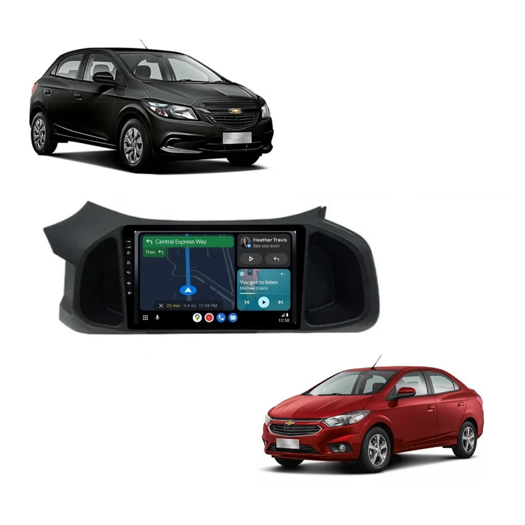 Kit Multimídia Onix Prisma 2013 / 2019 LS Joy Pol Android Carplay Gps 2/32GB - Roadstar 915BR