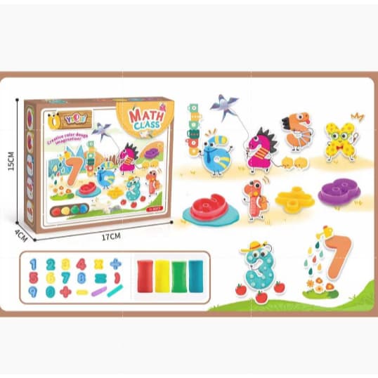 Kit Massinha de modelar Didática Matemática Math Class