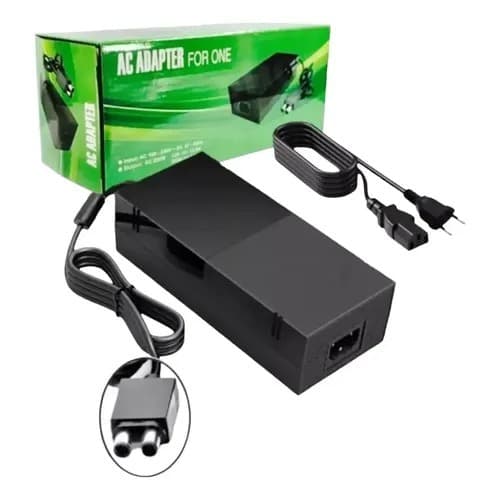 Fonte Para Xbox One Bivolt+ Cabo Força 110-220w Voltagem De Entrada 110v/220v