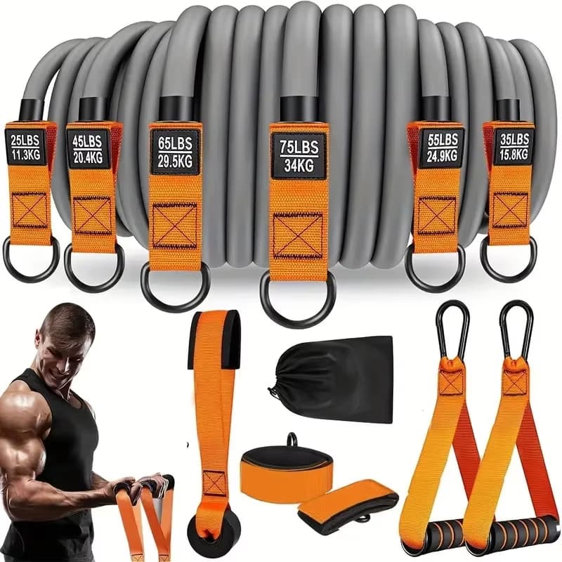 Faixa de resistência multifuncional de 136 kg (300 lb) para equipamentos de ginástica