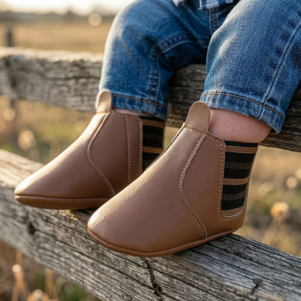 Bota Country Jequinha Menino Para bebê 0 A 12 Meses Confortável Lançamento Direto da Fábrica