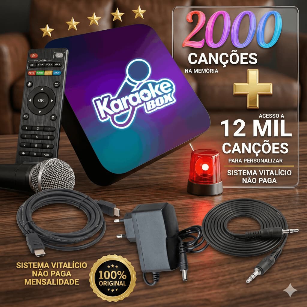 Karaoke Box O Melhor Do Brasil Com Centenas De Músicas Envio Rapido 2026