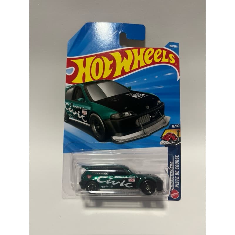 Carrinho Hot Wheels Original - T-HUNT HONDA CIVIC CUSTOM/PERSONNALISÉ - Colecionável Miniatura