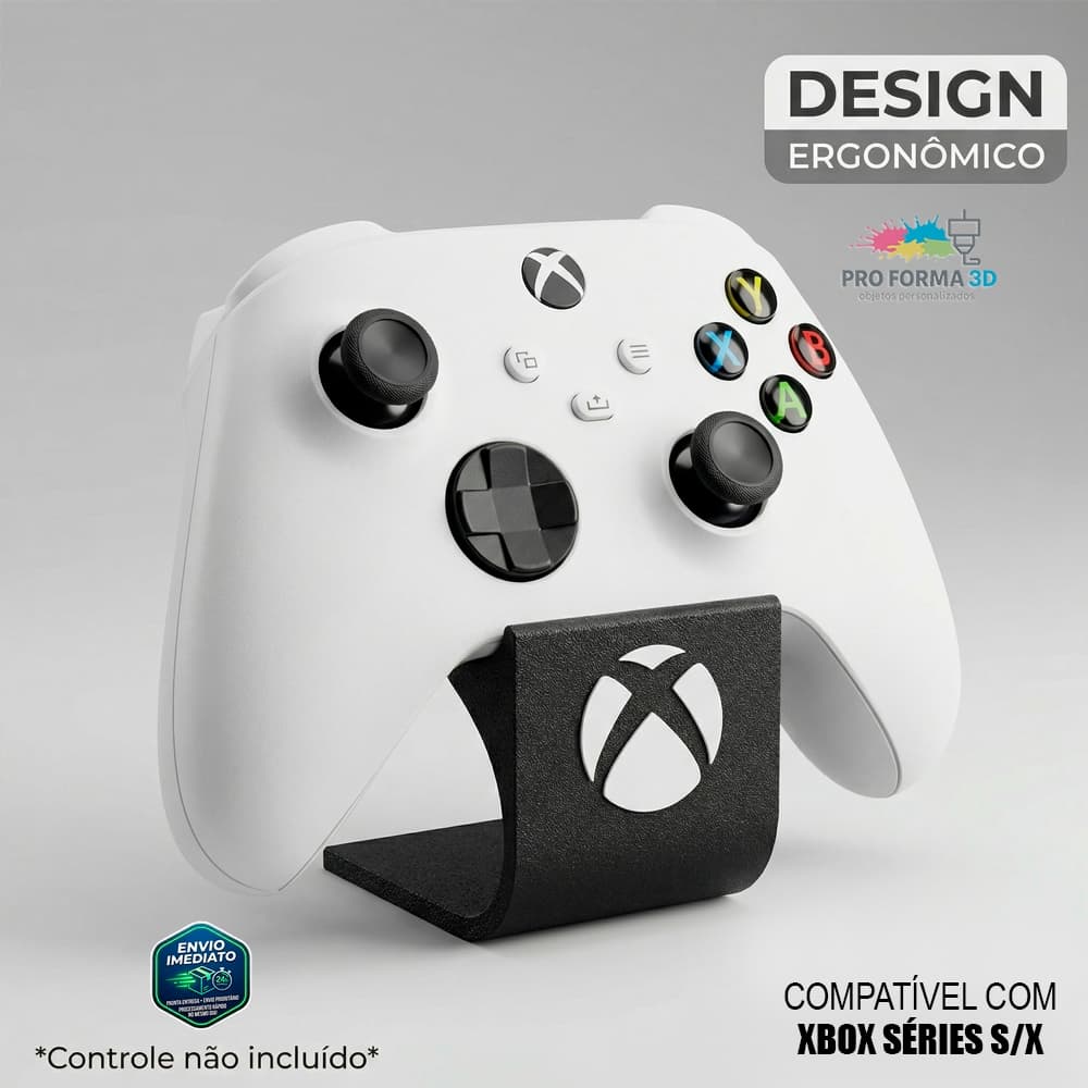 Suporte Apoio Descanso para Controle Xbox / Series S / X - Organização de Mesa Gamer - Alta Qualidade