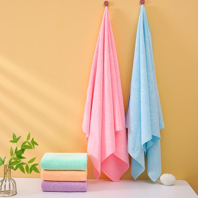 Toalha de Banho VEQE Estampada Cores Vibrantes Estilo e Design Divertido