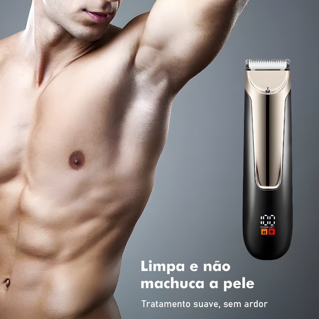 Morina Aparador Elétrico De Bolas De Cabelo À Prova D'água Corpo Pubic Dock Groomer Lâmina De Cerâmica Recarregável