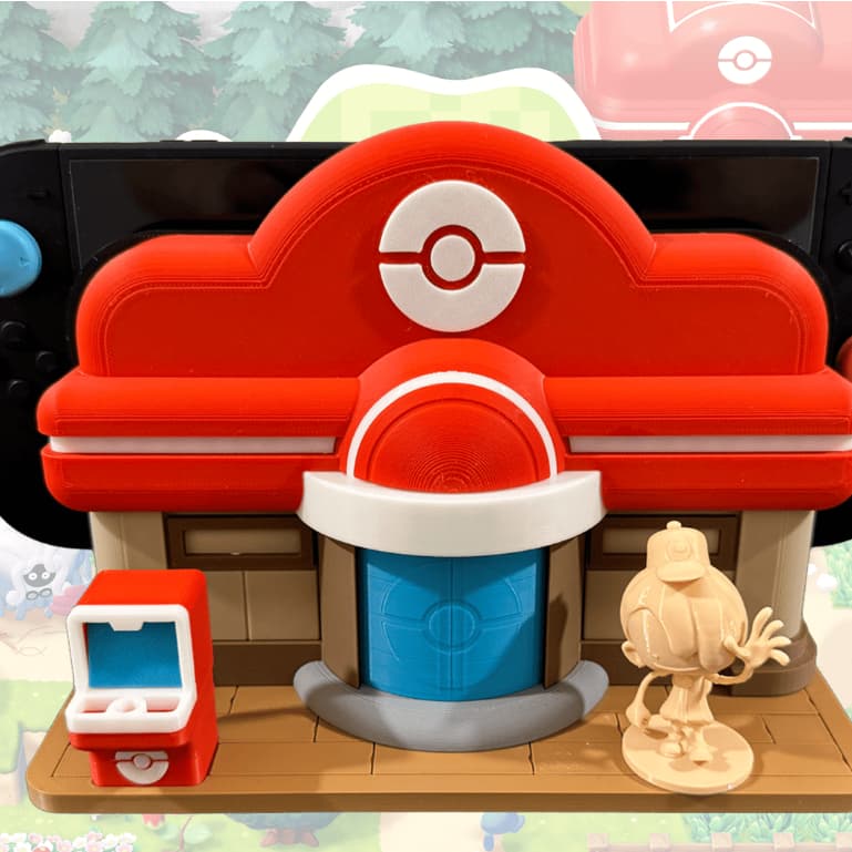 Pokopia Pokémon Center – Suporte para Dock Switch 2 | Base Decorativa Pokémon