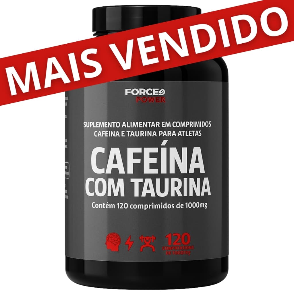 Cafeina Termogenico Pre Treino com Taurina 120 Comprimidos (  POTE PARA 60 DIAS USO  )