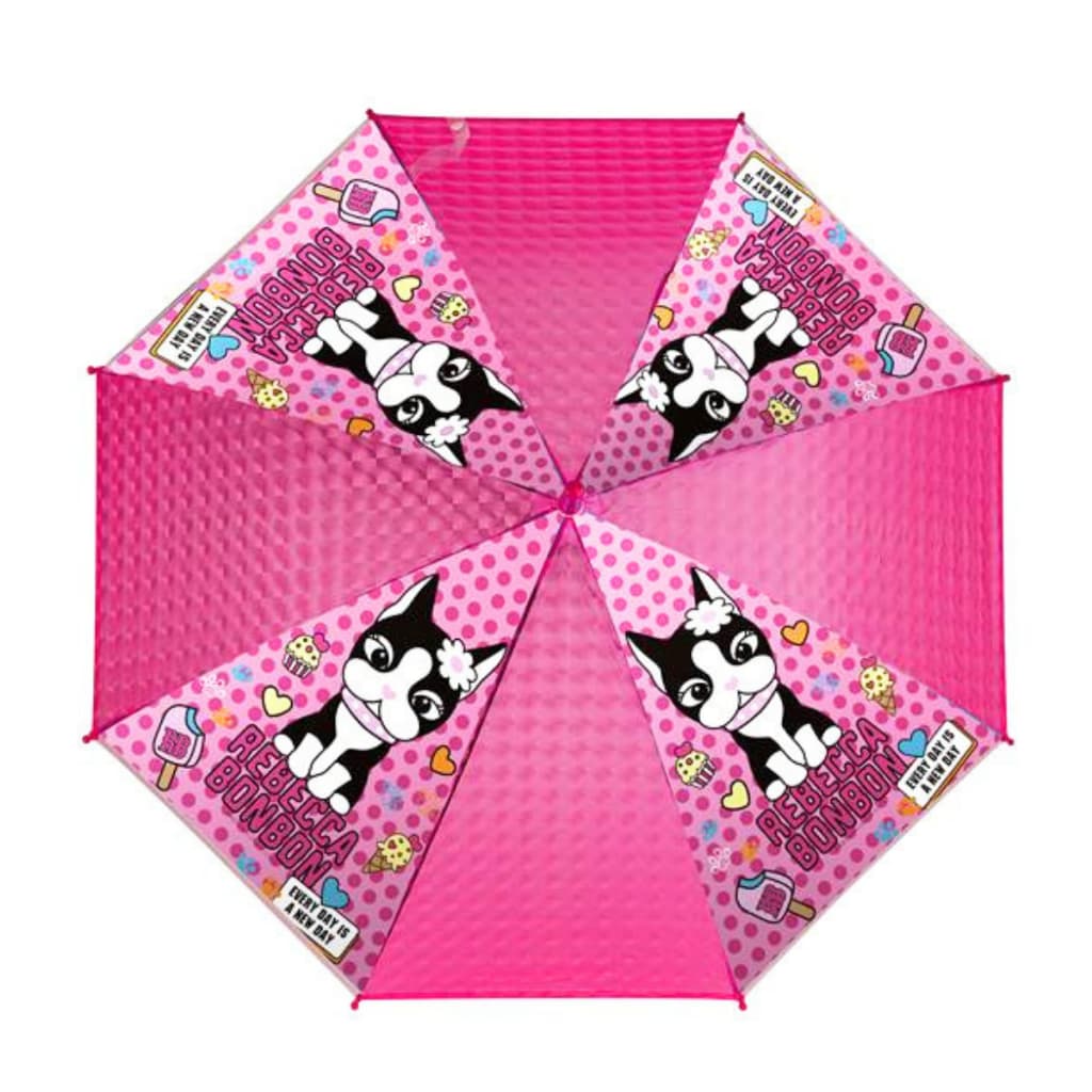 Guarda Chuva Infantil Com Apito Meninas Rebecca Bonbon Original Semax Kids Resistente