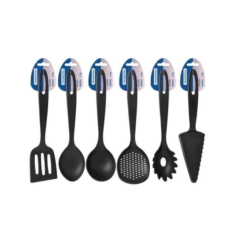 Utensilio Ability Preto Tramontina - Utensilio de nylo e Ergonômico