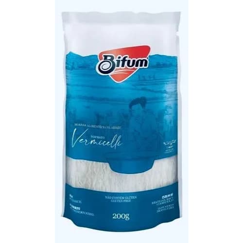 Bifum Macarrão de Arroz 200g  | Massa Oriental para Yakisoba e Saladas