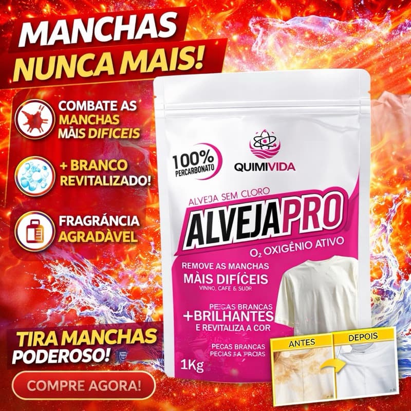 Tira Mancha Roupa Percarbonato 1kg Branco Ativo Limpeza Profissional