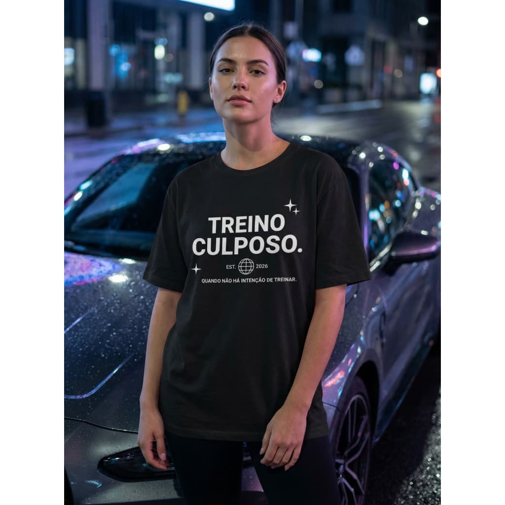 Camiseta feminina Camisa Tshirt Treino Culposo Versão  Academia Musculação blusa Fitness