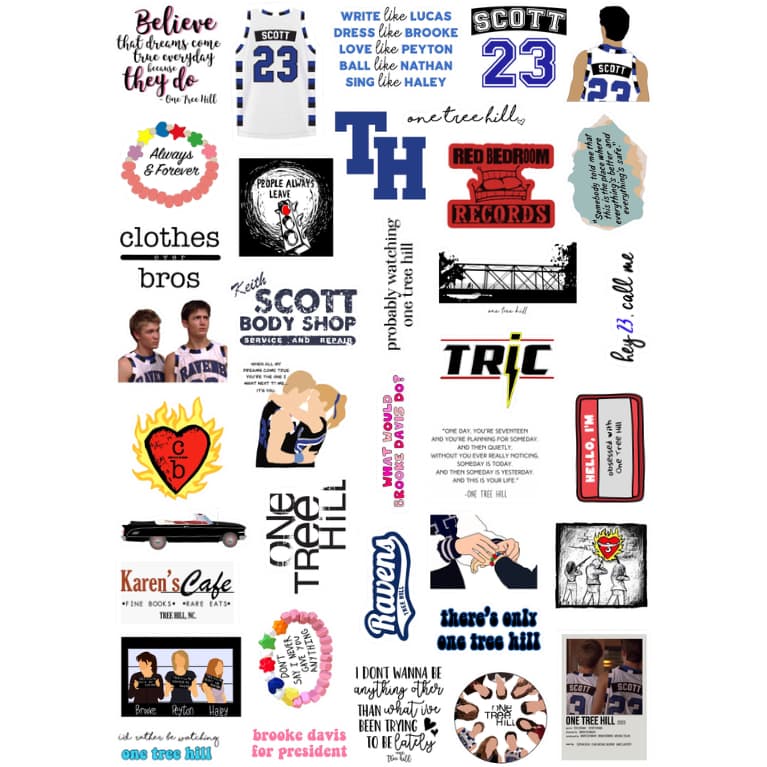 Adesivos Stickers One Tree Hill