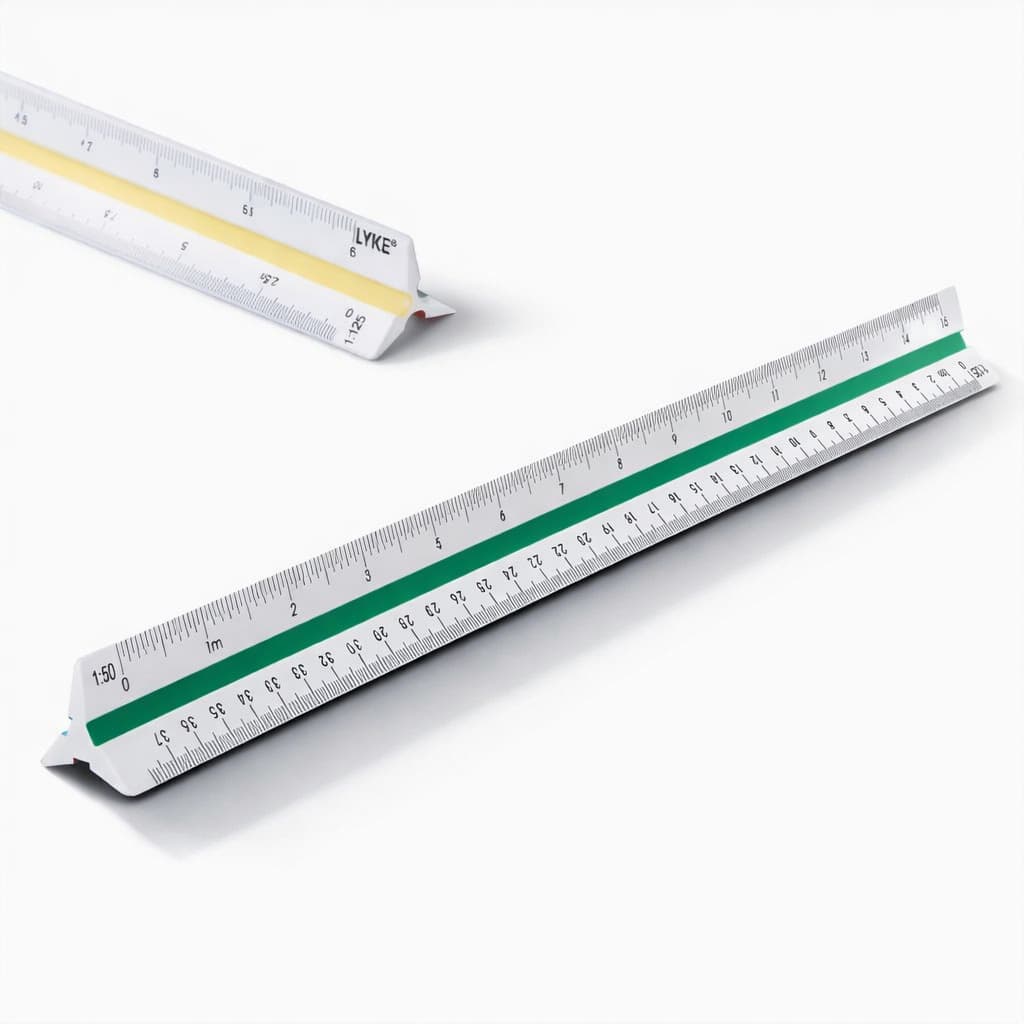 Escalímetro Régua Triangular Plástico 30cm Desenho Técnico