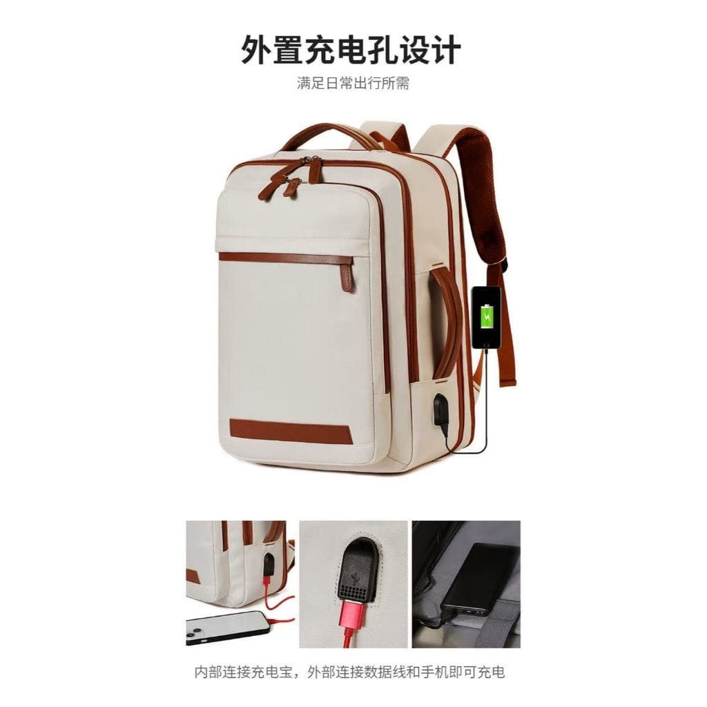 Mochila unisex, reforçada, à prova d'água, estendida
