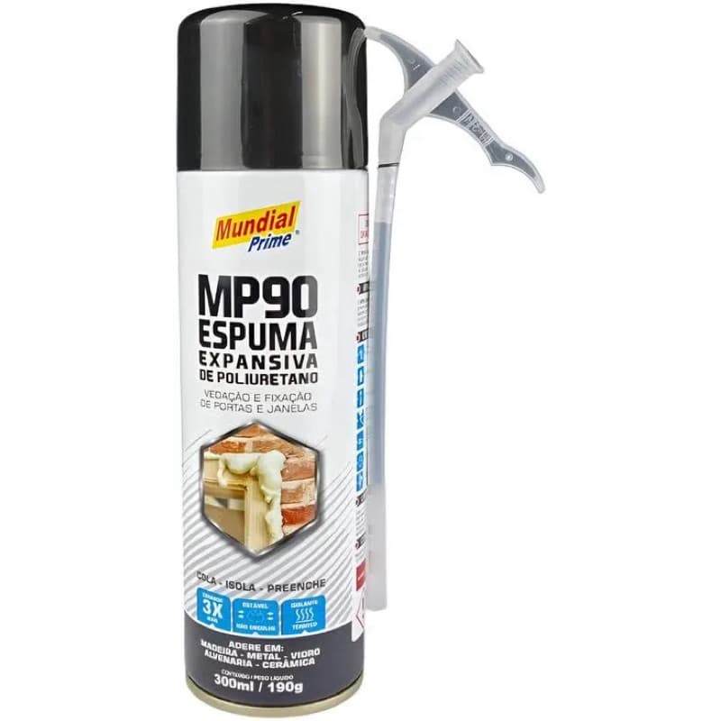 PROMOÇÃO Espuma expansiva grande 500ml/320gr mundial prime