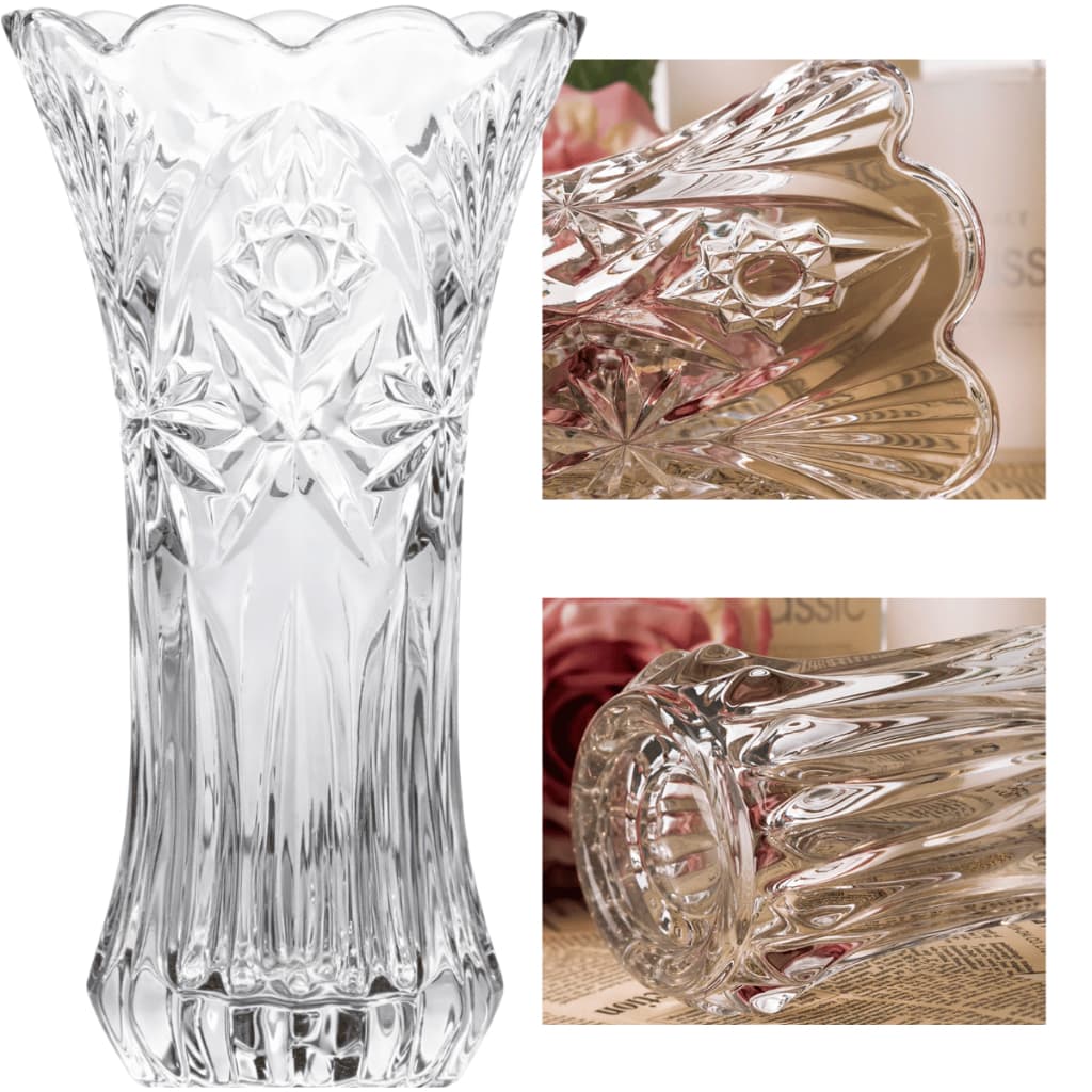 Vaso Vidro Floreiro Mesa Solitario Decorativo 13x23cm Daisy Decoração Casa Alto Arranjos Flores