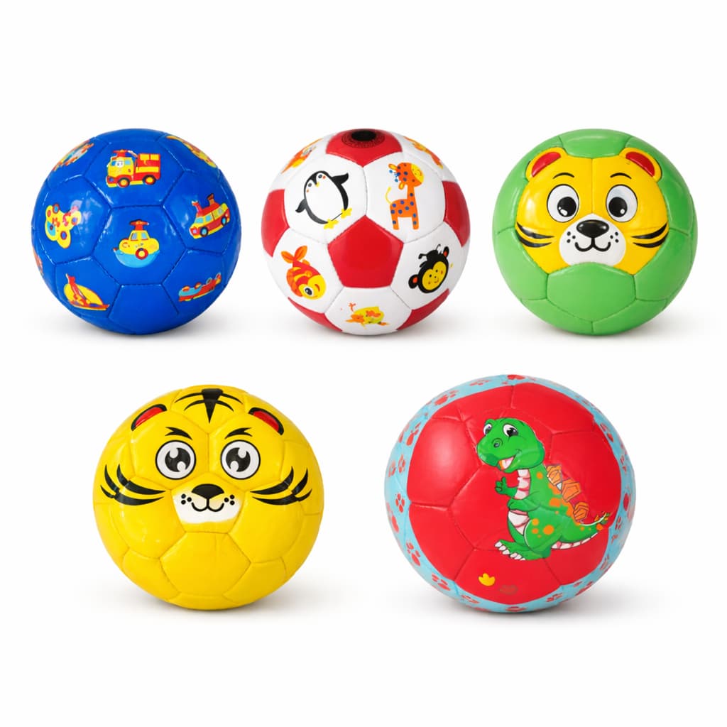 Mini Bola Infantil Tamanho 2 Estampada Desenhos Animados Colorida Sortida Brinquedo Para Escola Casa