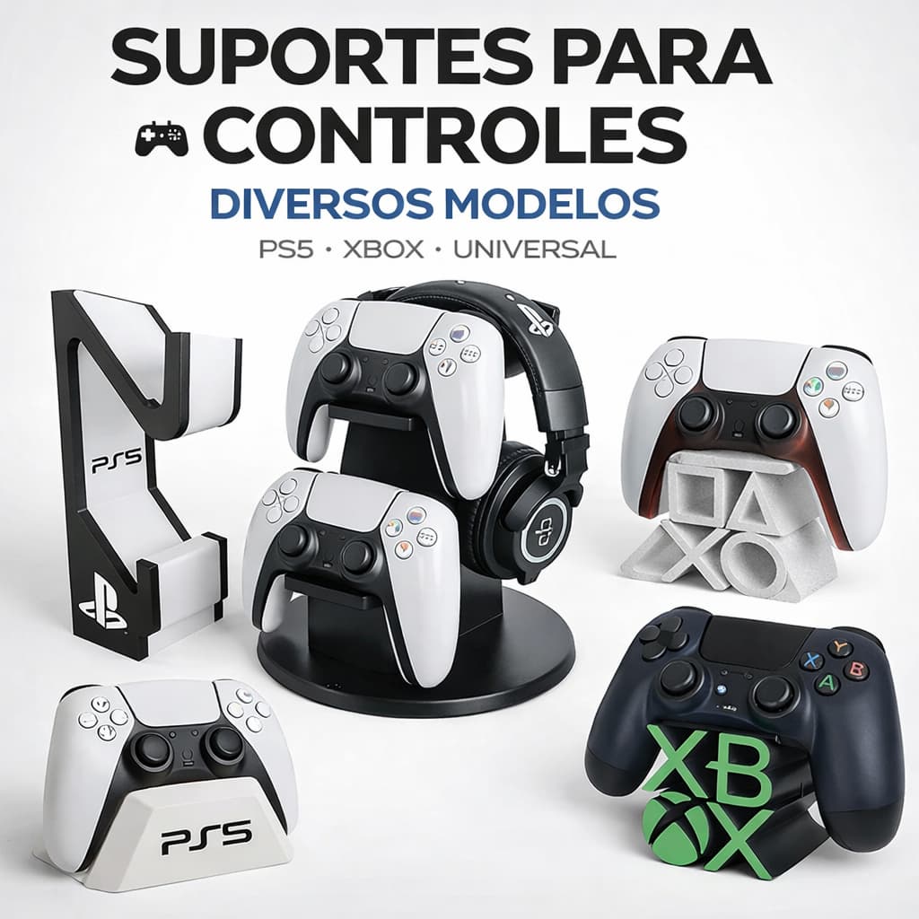Suporte Controle Gamer PS5 Xbox PS4 Controle Video Game Mesa Organizador Controle Universal Playstation