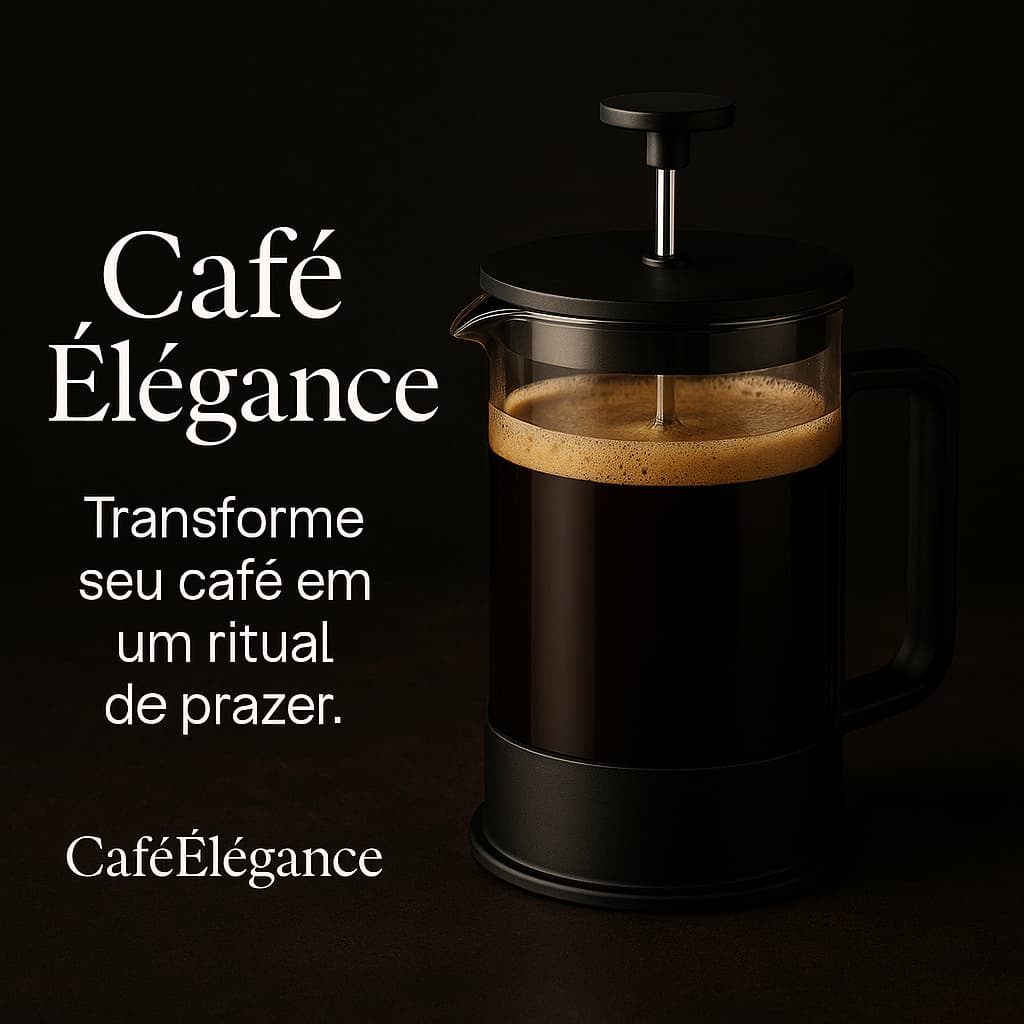 Cafeteira Francesa 300ml Vidro Plástico Para Café e Chá