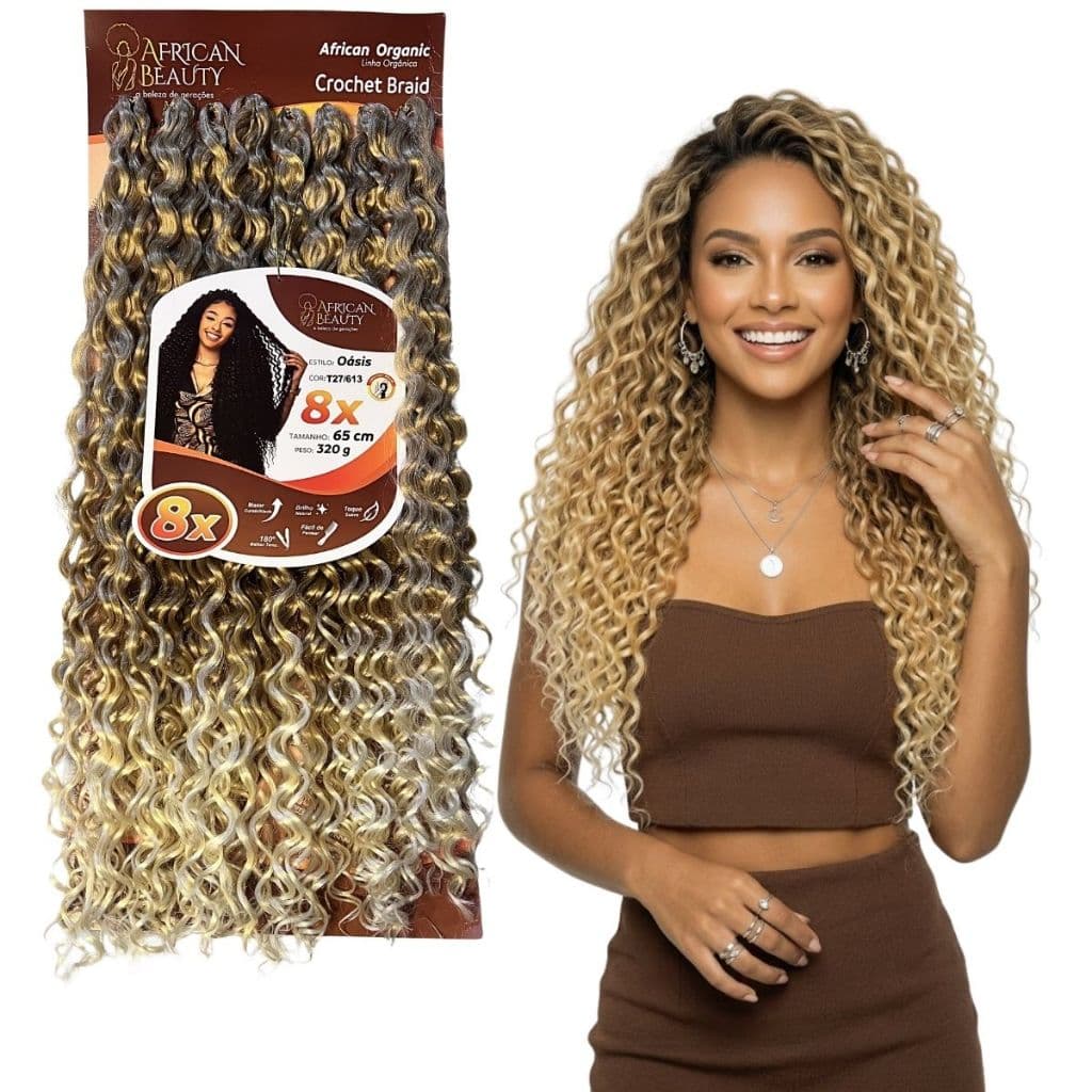 Cabelo Cacheado Bio Orgânico 65 cm Crochet Braid African Beauty- Modelo Oasis