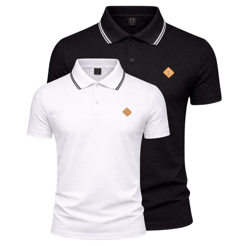 Kit 2 Camisa Gola Polo 100% Algodão Malha Fria Confortável.