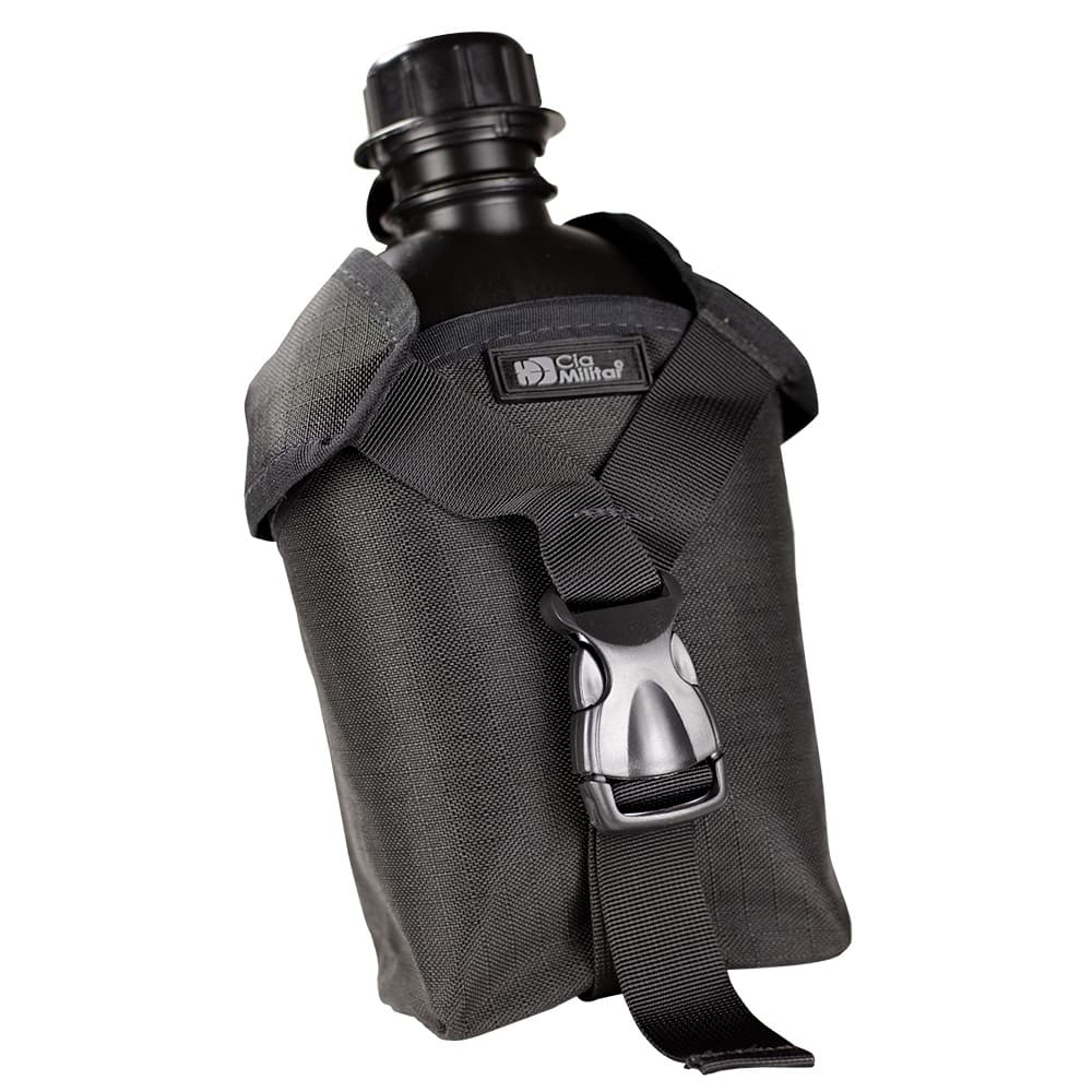 KIT CANTIL 900ML + PORTA CANTIL REFORÇADO - PRETO