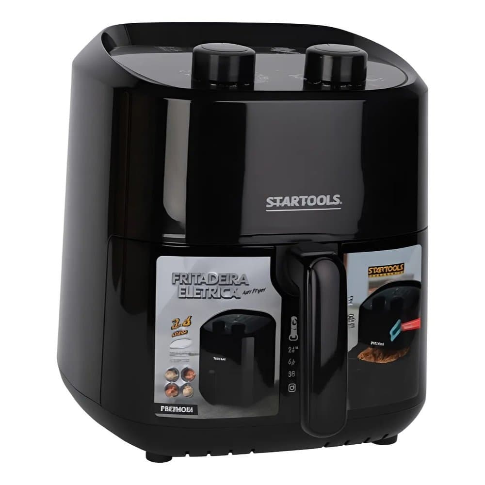 Fritadeira Elétrica Air Fryer 3,4 Litros 1200W 220V Sem Óleo