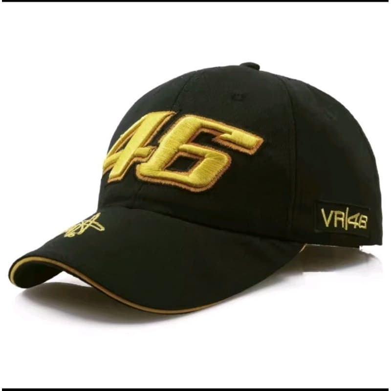 Boné MotoGp VR 46 Bordado em alto relevo fecho em metal
