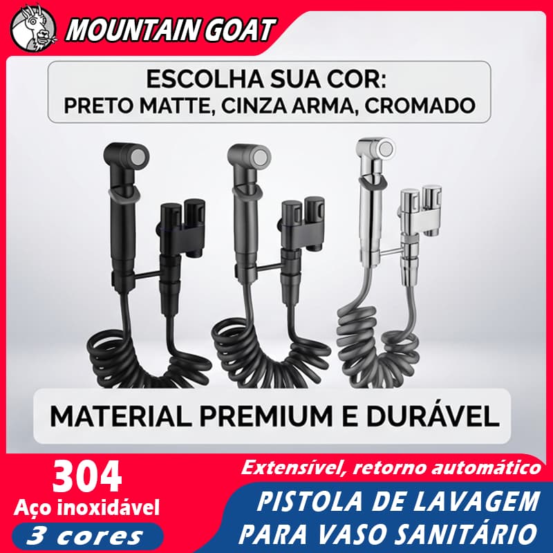 KIT BANHEIRO Ducha Higiênica Duas Saídas De 1/2 Mm Com Registro Conjunto De Pulverizador
