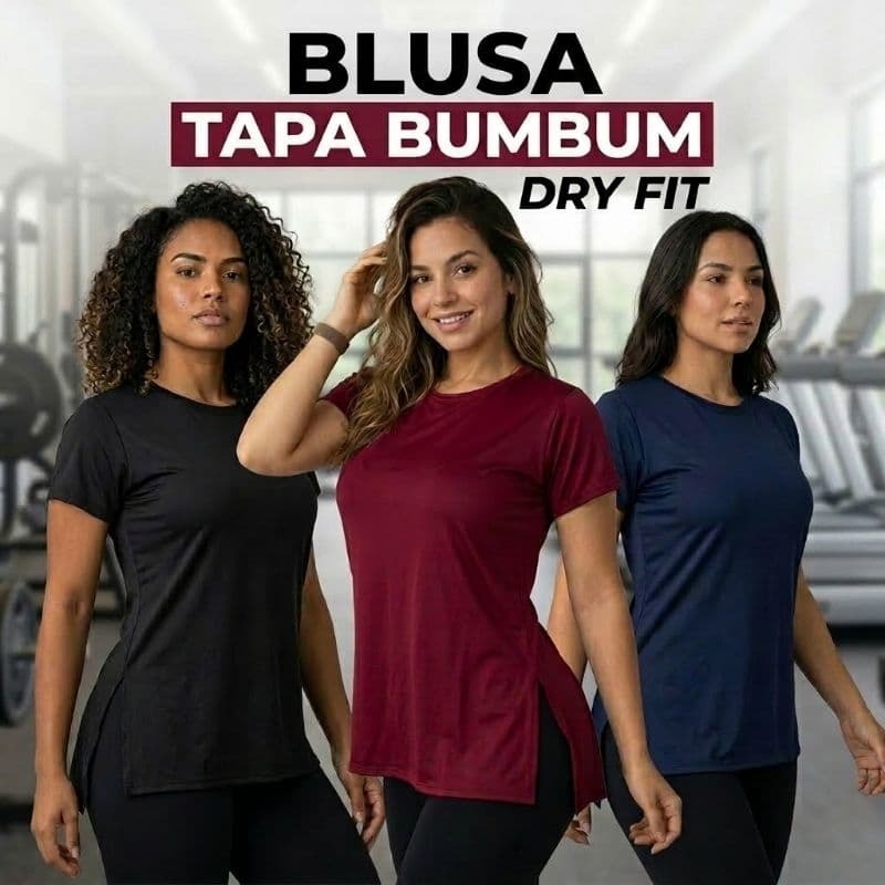 Blusas Feminina Academia Dry Fit Camisa Musculação Treino camiseta tapa bum bum