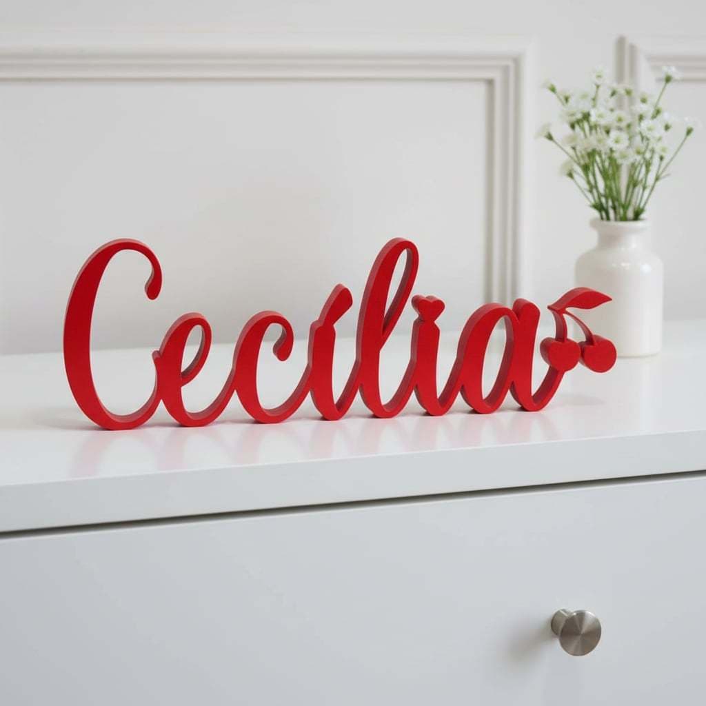 Envio Rápido | Letreiro Nome Personalizado 3D | Decoração Quarto Infantil Bebê Porta Maternidade