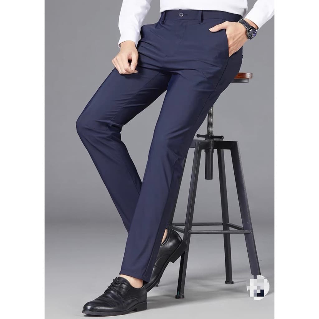 Calça Social Wide Leg Alfaiataria Cós Elástico Amarração Bolsos Preta Azul Cáqui Elegante M G GG EGG