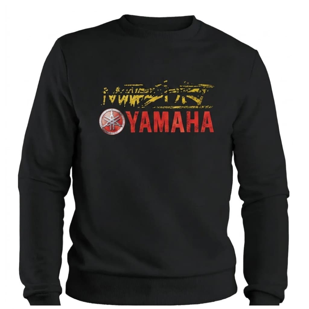 Casaco de Moletom Flanelado Estampa Moto Yamaha Motorsports Premium Agasalho Peluciado Tenere XJ6 Motociclista
